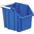 Stack and Nest Container, Blue, 12-1/2"H x 14-7/8"L x 11-5/8"W, 1EA