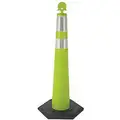 42" HDPE Channelizer Cone without Base; Lime
