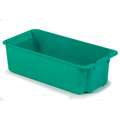 Stack and Nest Container, Green, 8-1/8"H x 34-1/8"L x 24"W, 1EA