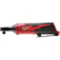 Milwaukee Ratchet: 35 ft-lb Fastening Torque, 250 RPM Free Speed, 1 1/8 in Head Wd, (1) Bare Tool