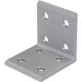 Inside-Corner Bracket: Inside-Corner Bracket, 80 mm x 76 mm x 80 mm, For 8-9/64 mm Slot Width, Silver