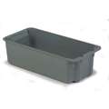 Stack and Nest Container, Gray, 8-1/8"H x 34-1/8"L x 24"W, 1EA