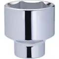 Westward 46mm Alloy Steel Socket with 3/4" Drive Size and Chrome Finish