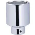 Westward 2" Alloy Steel Socket with 3/4" Drive Size and Chrome Finish