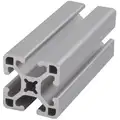 80/20 Framing Extrusion: 15 Series, 6 ft. Nominal Length, Silver, Single, 4 Open Slots, Adjacent-Sides