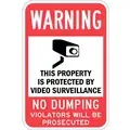 Recycled Aluminum Private Property Sign with No Header, 18" H x 12" W
