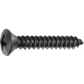 Tapping Screw Phil Oval Hd, 8 X 1" Black Oxide