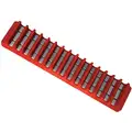 Red Magnetic Screwdriver Holder, Steel / Plastic, 11-1/4" Length, 2-1/4" Width