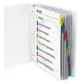 C-Line Products Sheet Protector Set: Top Load with Insertable Index Tabs, Clear, 8 Tabs, 8 PK
