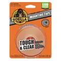 Gorilla Acrylic Double Sided Tape, Rubber Adhesive, 1/25 mil Thick, 1" X 12 ft., Clear