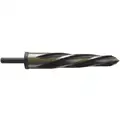 1" High Speed Steel Construction Reamer, 1/2" Shank, Straight with Safety Collar, Spiral Flute