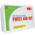 Genuine First Aid First Aid Kit, Kit, Metal Case Material, Industrial, 25 People Served Per Kit