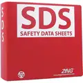 SDS Safety Data Sheets Binder, English, SDS Safety Data Sheets, 3" Depth