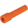 Plug: PBT, Tube Stem, For 5/16 in Tube OD, Orange, 39 mm Overall Lg