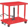 Mobile Manual Lift, Manual Push Lift Table, 4000 lb. Load Capacity, Lifting Height Max. 54"