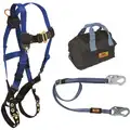 Blue, Universal Size Aerial Lift Kit, 130 to 310 lb. Weight Capacity, Tongue Leg Strap Buckles