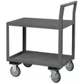 Steel Raised Handle Utility Cart, 1200 lb. Load Capacity, Number of Shelves: 2