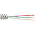 Metal Clad Armored Cable, MC, 12 AWG, 250 ft., Number of Conductors 2 with Insulated CU Ground