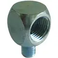 90 deg. Steel Grease Fitting, 1/4"-28 (M) to 1/8"-27 (F)