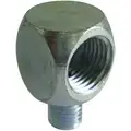 Grease Fitting Adapter, 90.0 , 1/8"-27 (M) to 1/8"-27 (F), Steel, 1" Overall Length, PK 5