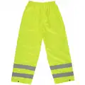 Occunomix Rain Pants: ANSI Class E, M ( 28" x 38" ), Rain Pants, Yellow, Polyester/Polyurethane