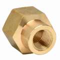 Reducing Coupling: Brass, 1/2" x 1/8" Pipe Size, Female NPT x Male NPT, 1 1/4" Overall Lg