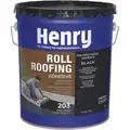 Roll Roofing Adhesive, Black, Matte, 5 gal.