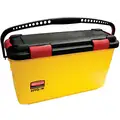 7 gal. Yellow Polypropylene Disinfectant Mop Bucket with Lid, 1 EA