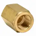 Conversion Adapter: Chrome-Plated Brass, 3/8" x 3/8" Pipe Size, Female BSPP x Female NPT