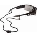 Skullerz By Ergodyne Slip On Nylon Breakaway Rope Eyewear Lanyard; 12" L, Black