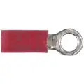 Imperial Nycrimp Ring Terminal, Red, 22-18 AWG, #4-#6 Stud Size