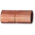 Wrot Copper Coupling, Rolled Tube Stop, C x C Connection Type, 3/8" Tube Size