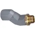 Aluminum, Brass, Viton Fuel Nozzle Swivel, 50 psi, 3/4" FNPT Inlet