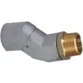 Aluminum, Brass, Viton Fuel Nozzle Swivel, 50 psi, 1" FNPT Inlet