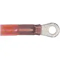 Solder & Seal Ring Terminal, Red, 20-18 Awg, #10-#8 Stud Size