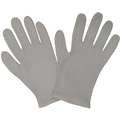 Inspection Gloves, Cotton, Women's L, Two Piece, White, 8-43/64" Length, PK 12
