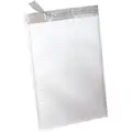 White Mailer Envelope, Polyethylene, Width 10-1/2", Length 16", 100 PK