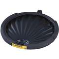 Justrite Drum Funnel without Spout: No Lid, Black, No Flame Arrester, 21 in x 4 in