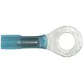 Solder & Seal Ring Terminal, Blue, 16-14 Awg, 5/16-3/8" Stud Size