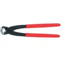 End Cutting Nippers: 11 3/4 in Overall Lg, For 0.13 in Max Wire Thick, Steel, Plastic