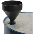 Funnel King Drum Funnel, Polyethylene, 3 qt. Total Capacity, 9-3/16" Height, 7-1/2" Length