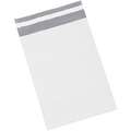 White Mailer Envelope, Polyethylene, Width 7-1/2", Length 10-1/2", 1000 PK