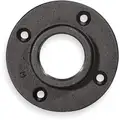 Pipe Flange: Malleable Iron, Floor Flange, 1 1/2 in Pipe Size