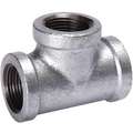 Galvanized Malleable Iron Tee, 3" Pipe Size, FNPT Connection Type