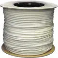 Rope: 3/16 in Rope Dia, White, 1,000 ft Rope Lg, 79 lb Working Load Limit, Solid Braid