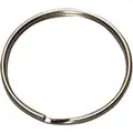 Hy-Ko Products Split Key Ring: Standard, Split, 2 in Ring Size, Silver Texture