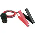 Lighter Socket Adapter with Battery Clips: 12V, 10 Amps, 12 VDC