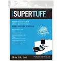 Supertuff Drop Cloth, Low Density Polyethylene, 1 mil Thickness, 20 ft. Width, 10 ft. Length, Clear
