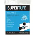 Supertuff Drop Cloth, Low Density Polyethylene, 2 mil Thickness, 12 ft. Width, 9 ft. Length, Clear