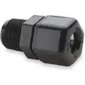 Male Connector, 1/2" Tube Size, 1/2" Pipe Size - Pipe Fitting, Plastic